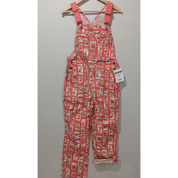 Duluth Trading Co Pants - DULUTH TRADING Heirloom Gardening Bib Overalls Medium 31 NWT Coral Seed Packets